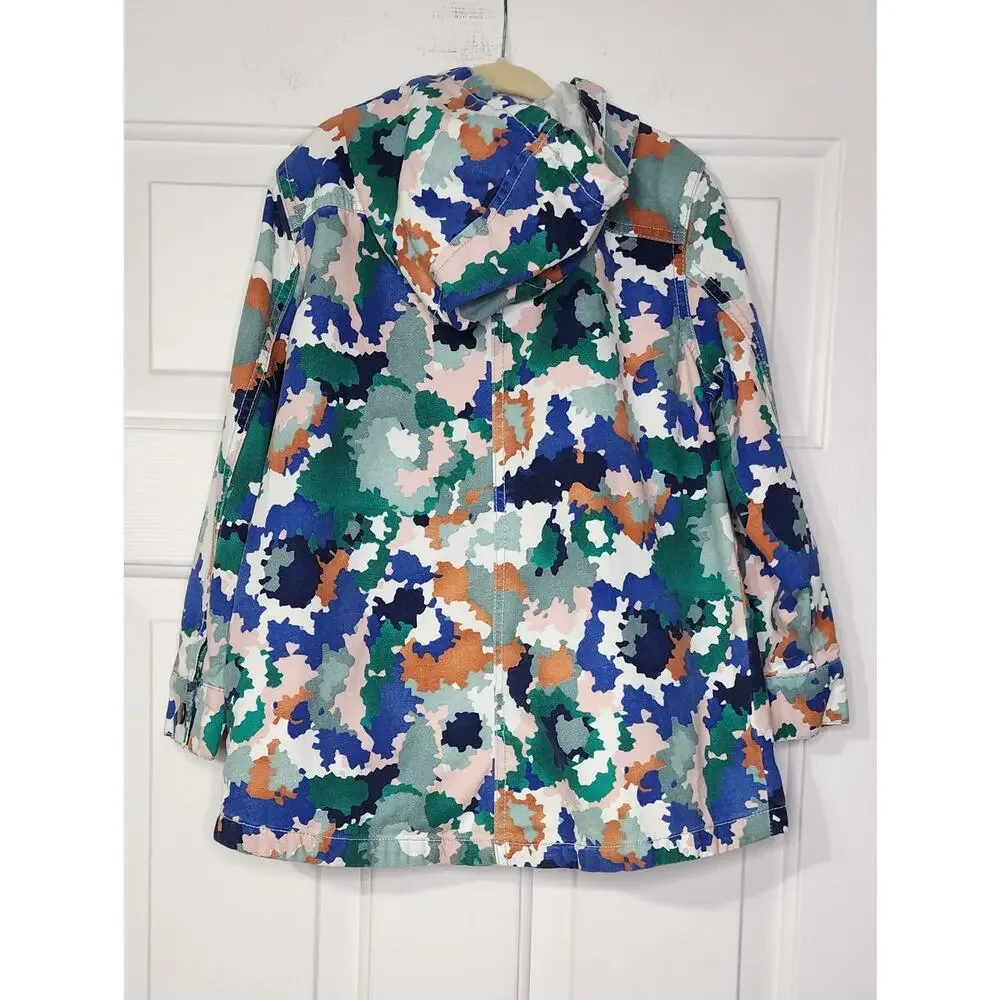 Gymboree camo Hooded Jacket go‎ outside S (5-6) abstract colorful print